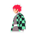 Demon Slayer Tanjiro Kamado Minimalist Kiss-Cut Sticker